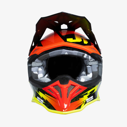 Capacete Just1 J39 POSEIDON Fluo Yellow/Red/Black