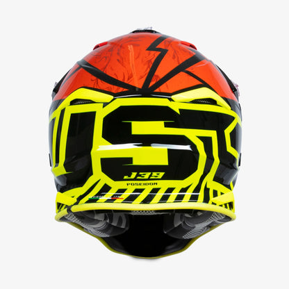 Capacete Just1 J39 POSEIDON Fluo Yellow/Red/Black