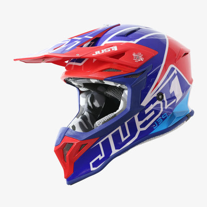 Capacete Just1 J39 THRUSTER Red/Blue/White Gloss