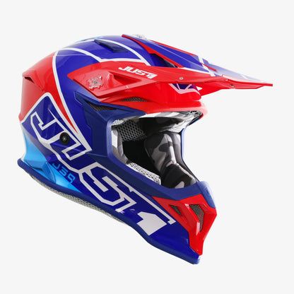 Capacete Just1 J39 THRUSTER Red/Blue/White Gloss