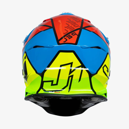 Capacete Just1 J39 THRUSTER Fluo Yellow/Red/Blue