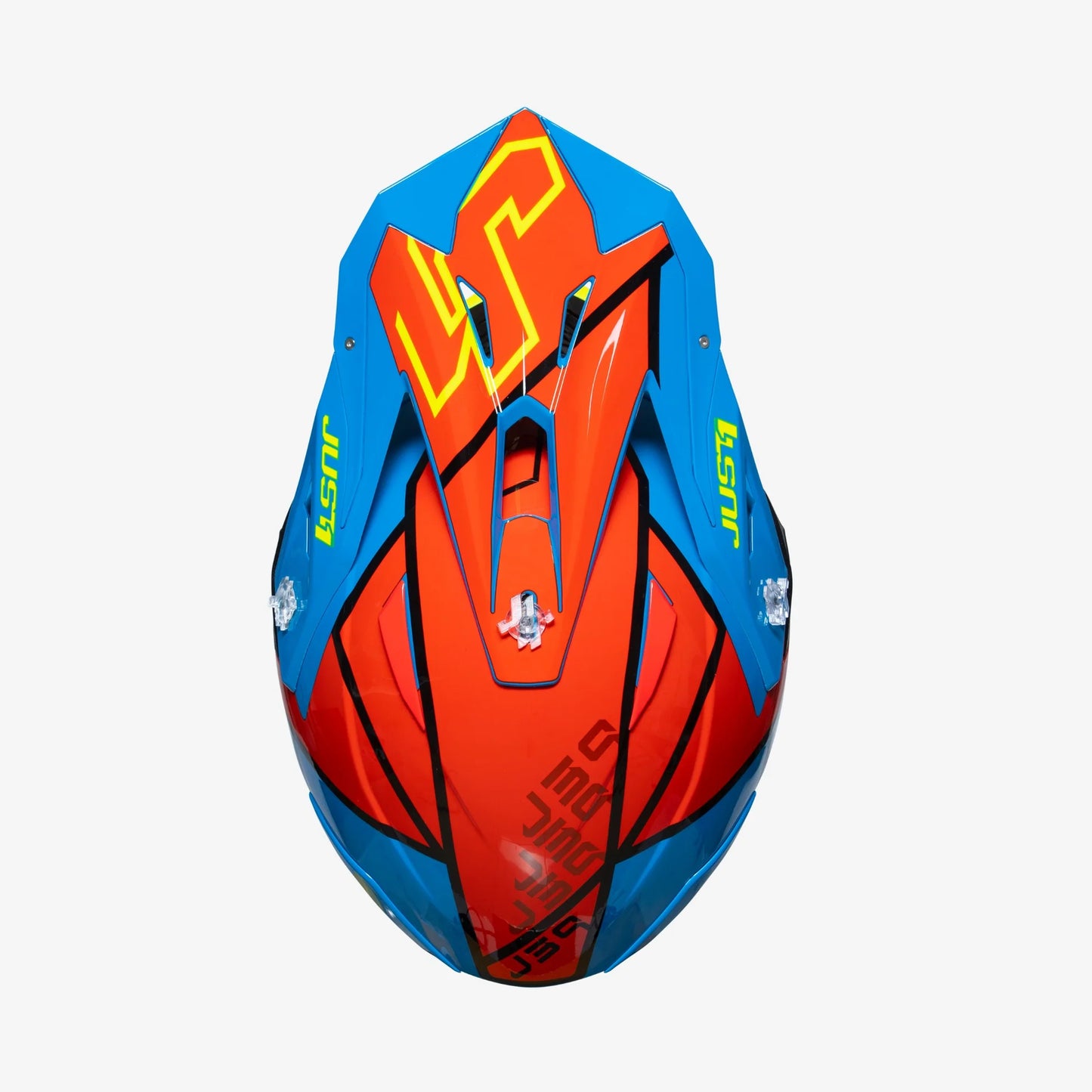 Capacete Just1 J39 THRUSTER Fluo Yellow/Red/Blue