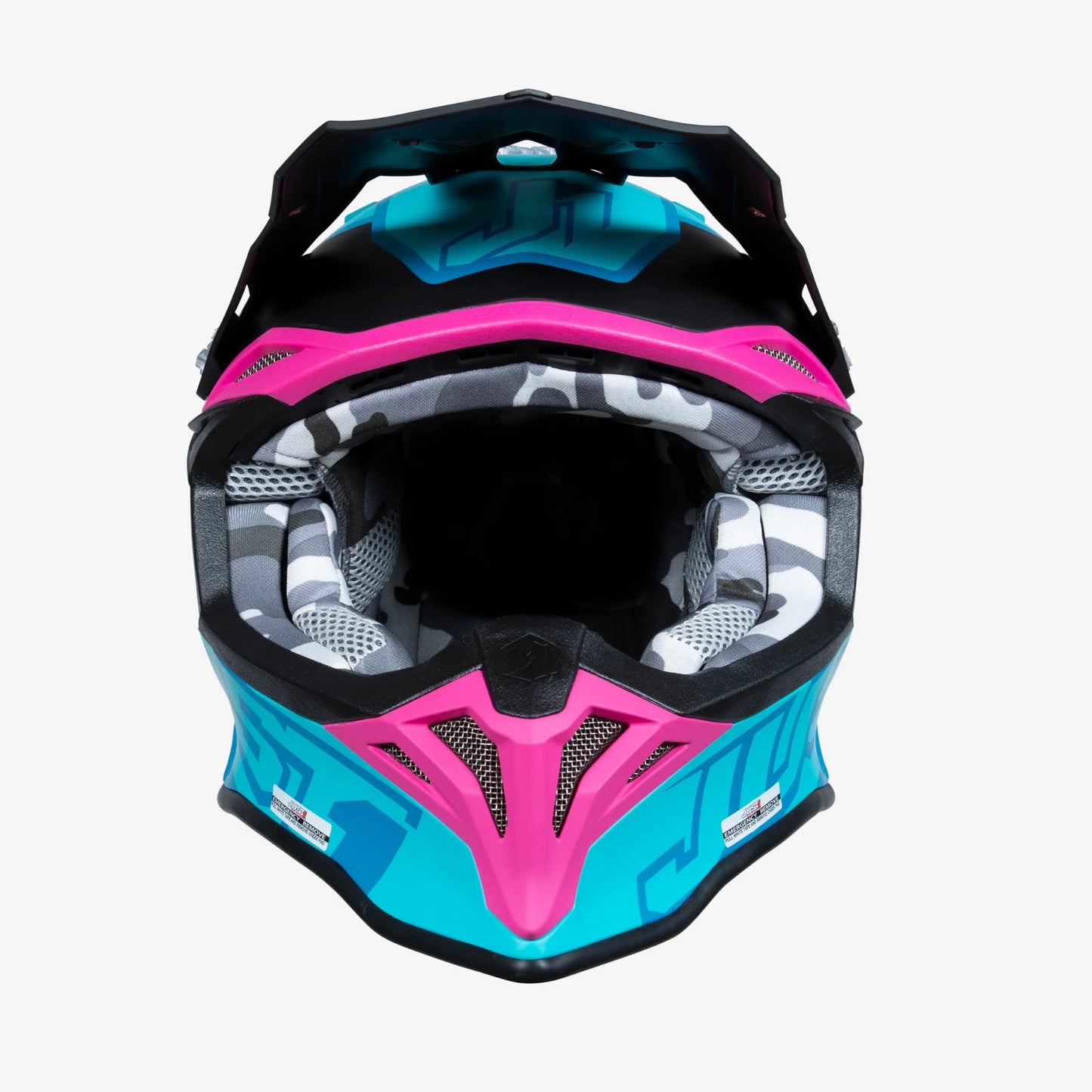 Capacete Just1 J39 THRUSTER Petrol Blue/Fuxia/Black