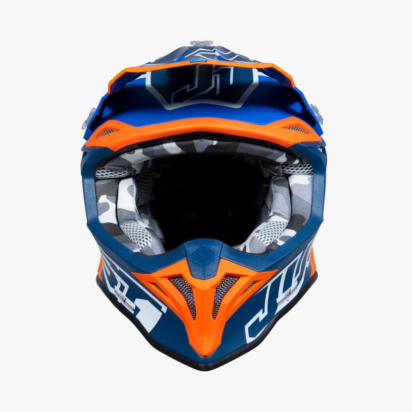 Capacete Just1 J39 THRUSTER White/Fluo Orange/Blue