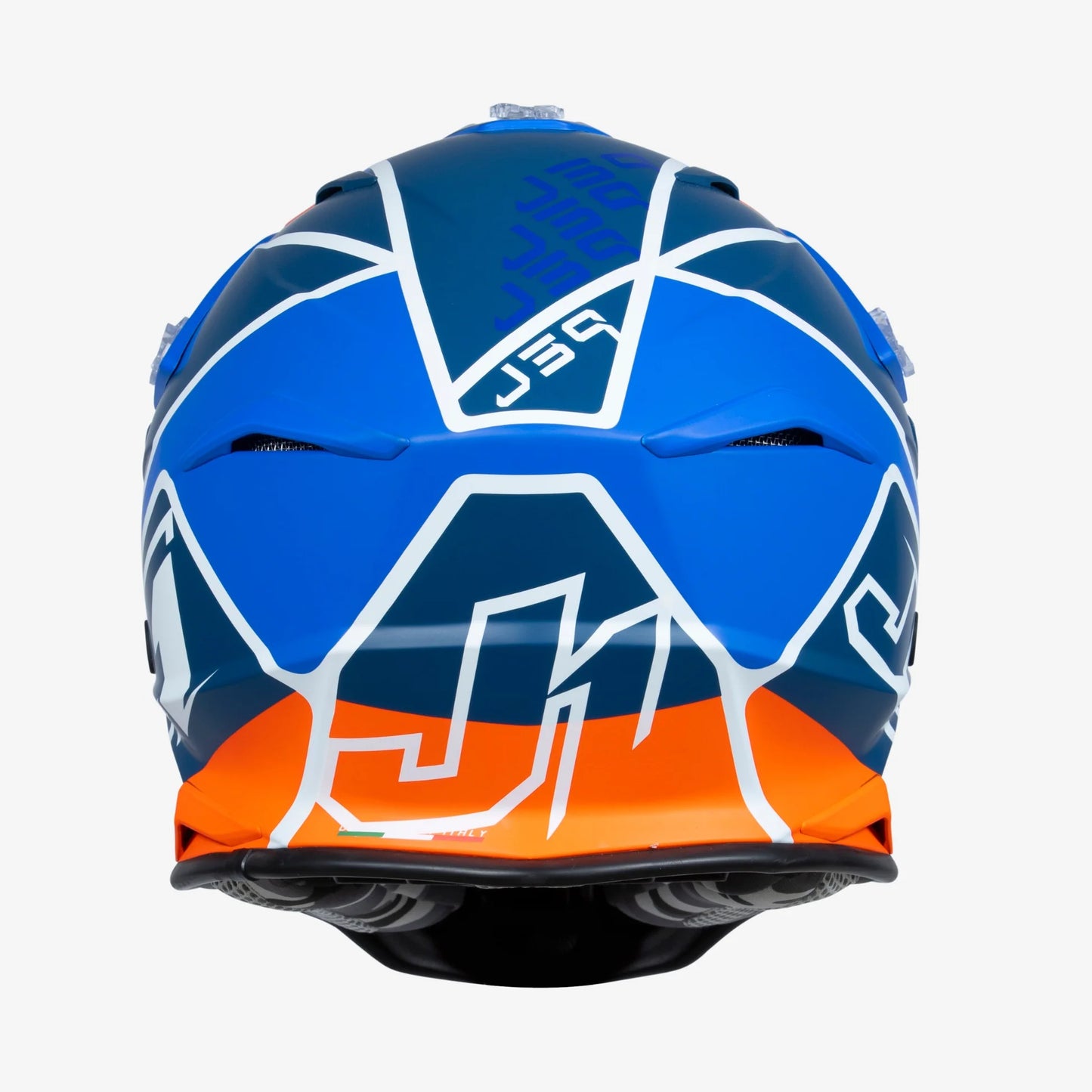 Capacete Just1 J39 THRUSTER White/Fluo Orange/Blue