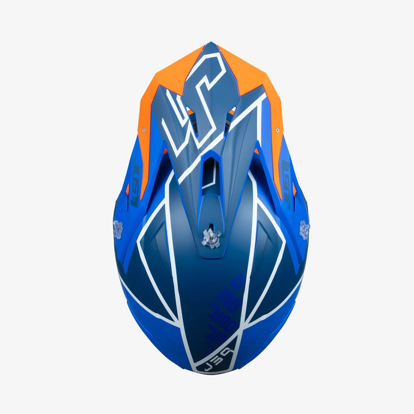 Capacete Just1 J39 THRUSTER White/Fluo Orange/Blue