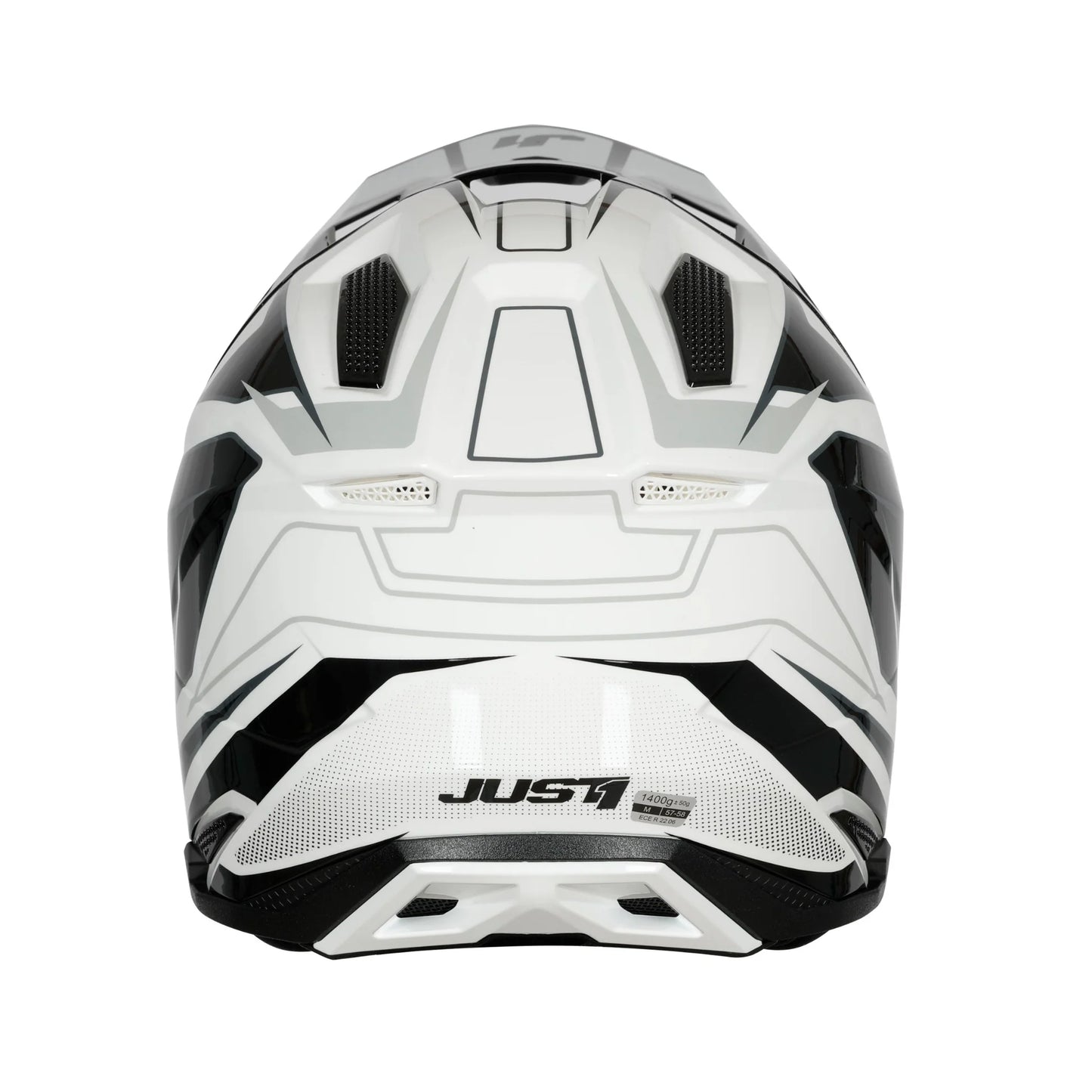 Capacete Just1 J40 Speed Black/White Gloss