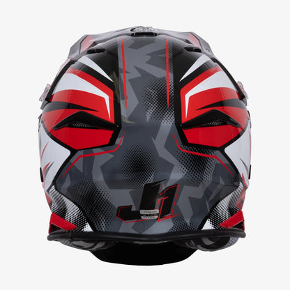Capacete Just1 J39 Revo Red/White/Black Gloss