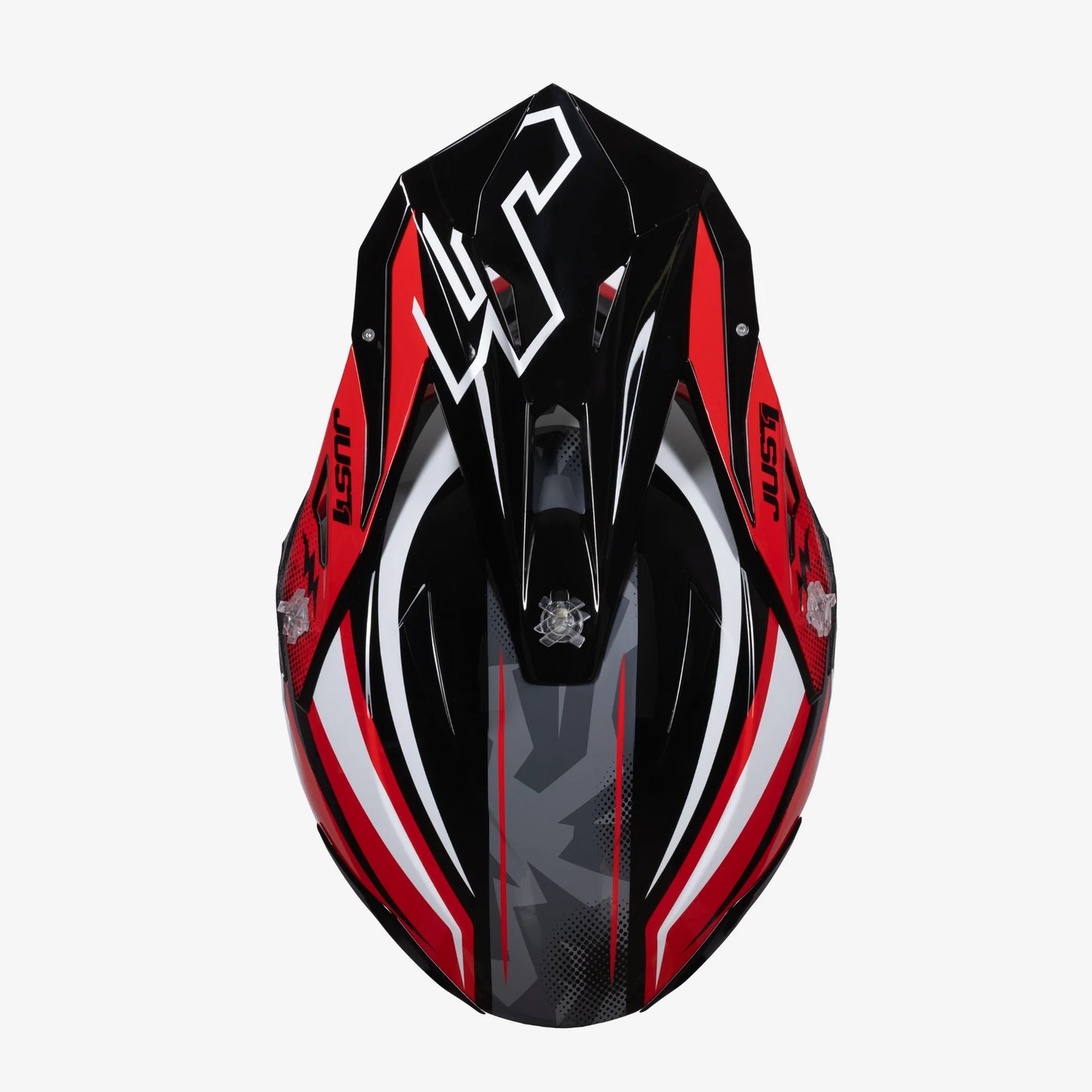 Capacete Just1 J39 Revo Red/White/Black Gloss