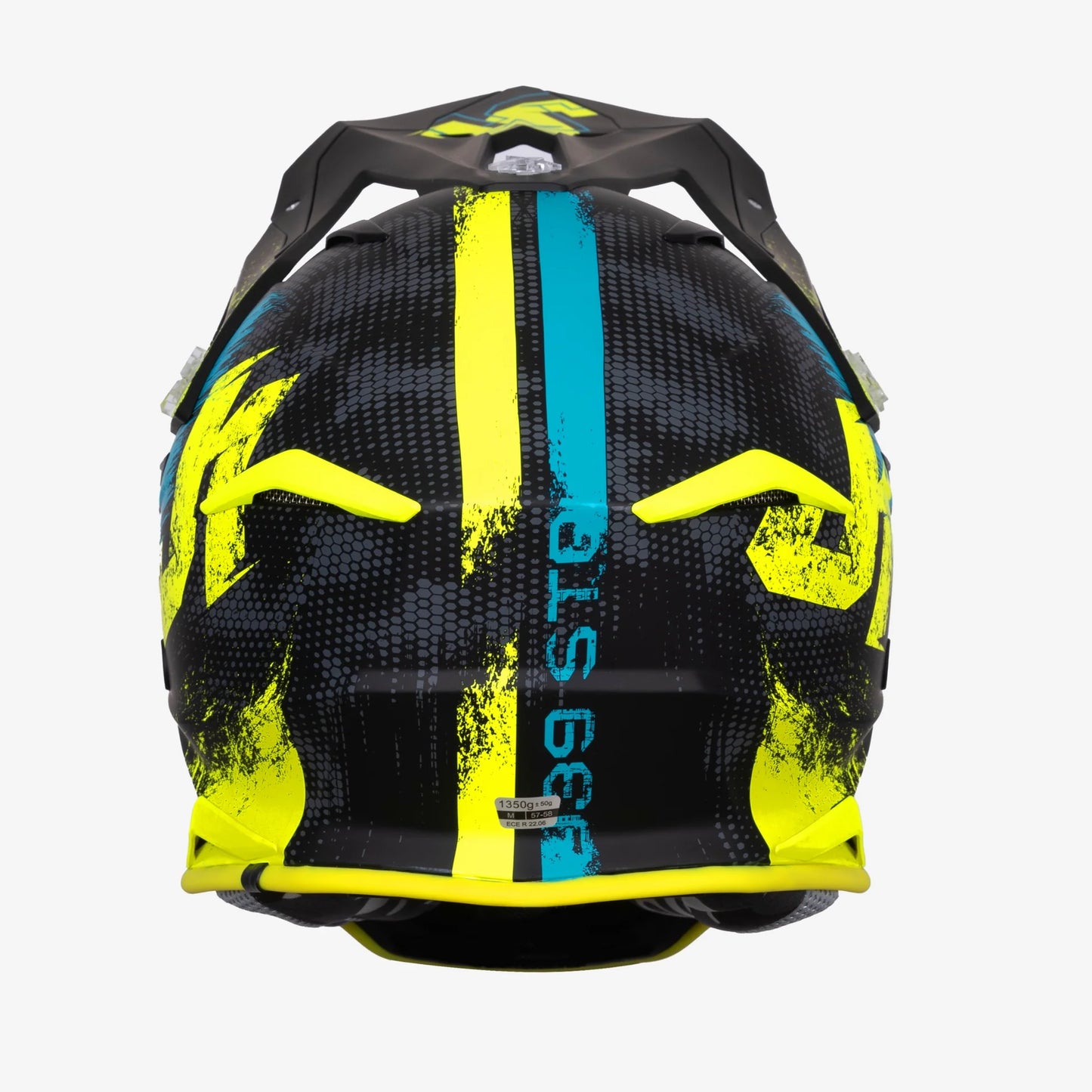 Capacete Just1 J39 Storm Blue/Fluo Yellow/Black Matt