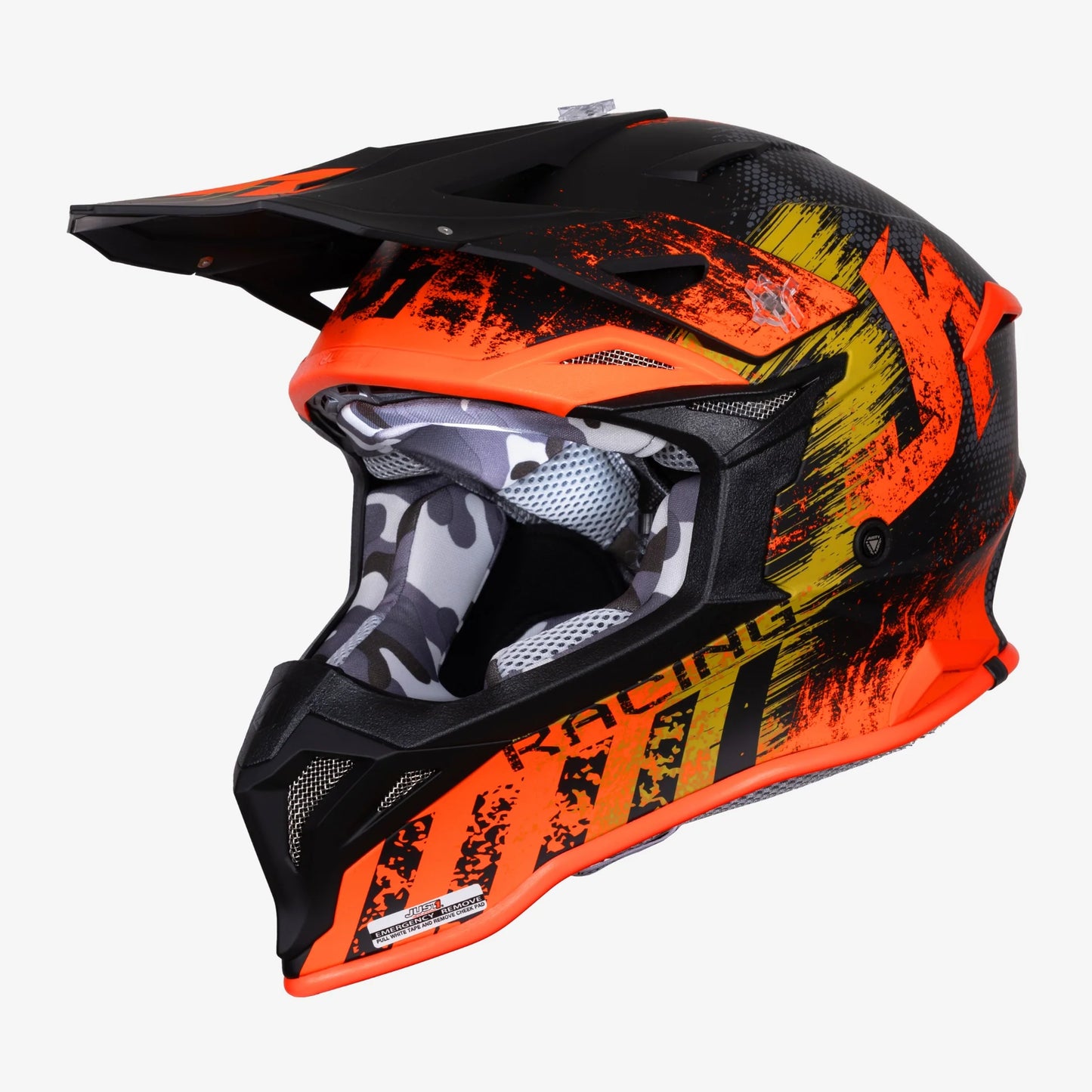 Capacete Just1 J39 Storm Orange/Sand/Black Matt