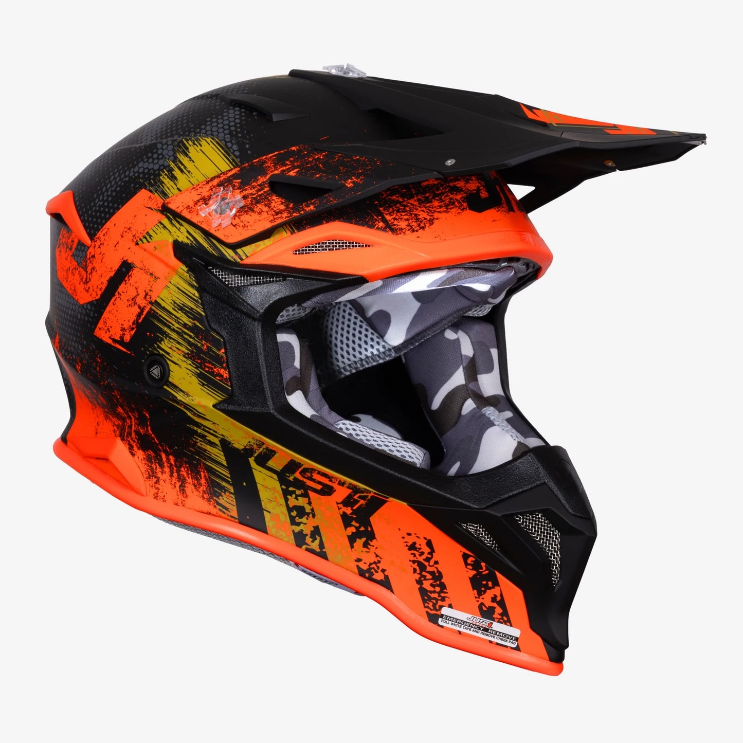 Capacete Just1 J39 Storm Orange/Sand/Black Matt