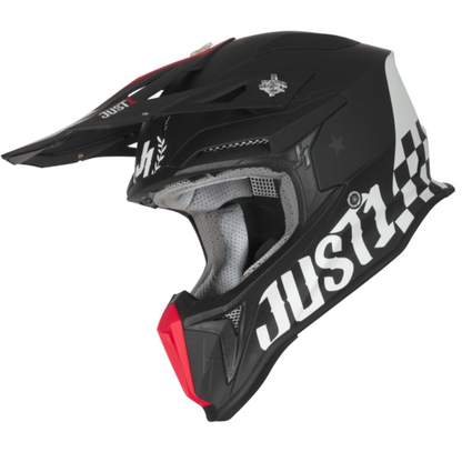 Capacete Just1 J18 Old School Black Matt