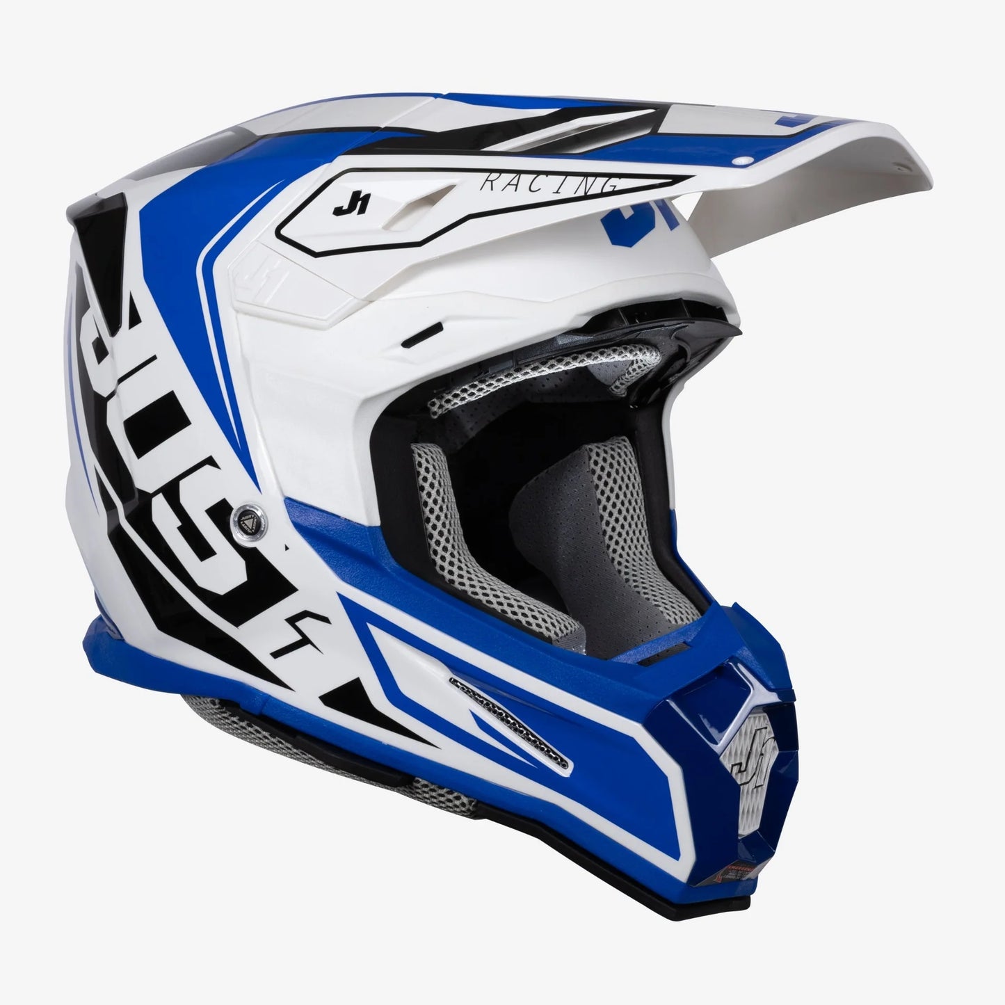 Capacete Just1 J22F Talent Blue/White Gloss