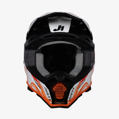 Capacete Just1 J22F Fluid Orange/White Gloss