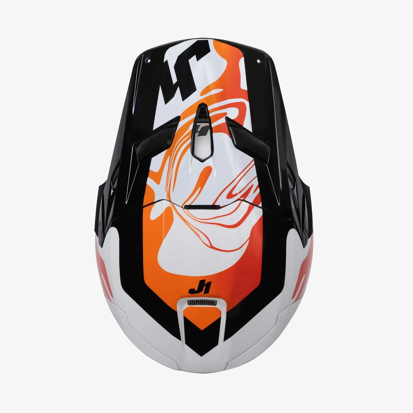 Capacete Just1 J22F Fluid Orange/White Gloss