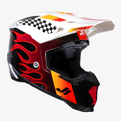 Capacete Just1 J40 Sixties Blue/Black/White Gloss