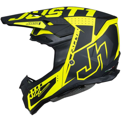 Capacete Just1 J22F Falcon Titanium Black/Fluo Yellow