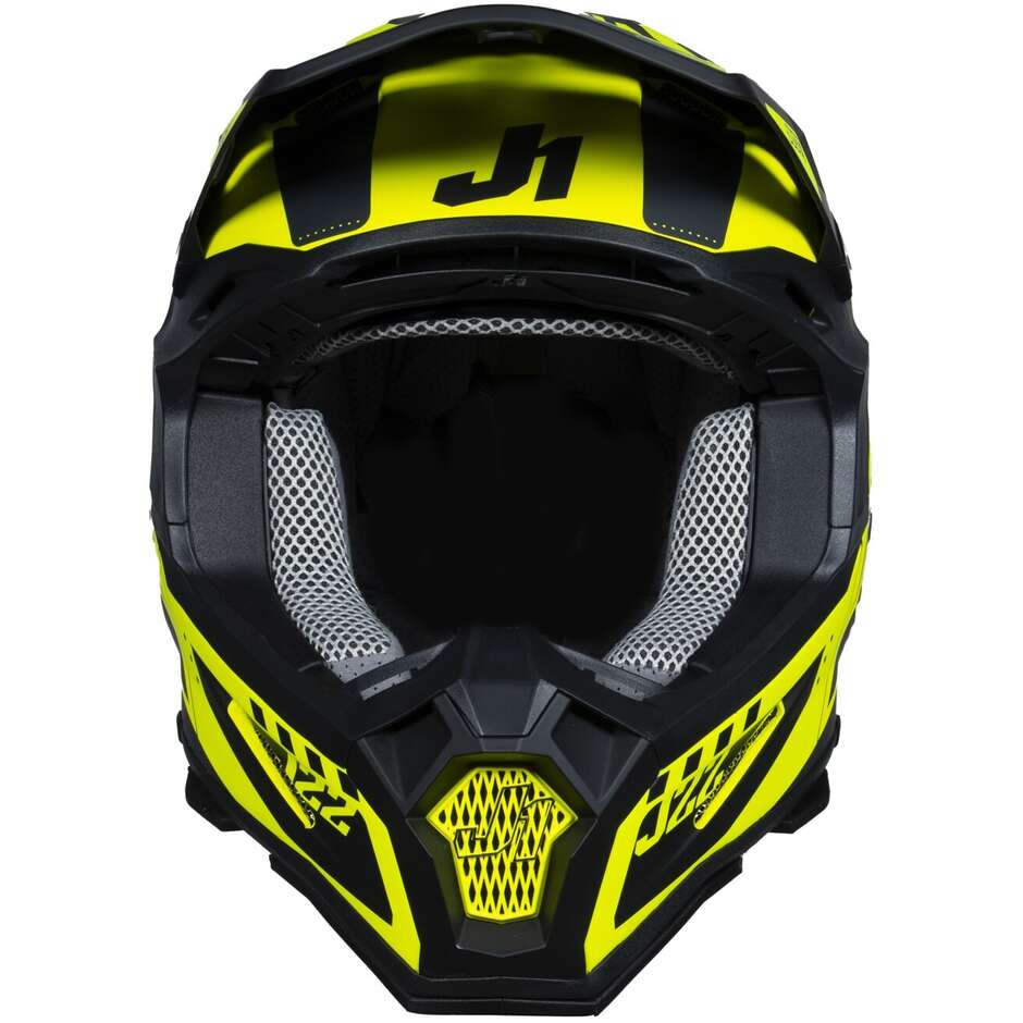 Capacete Just1 J22F Falcon Titanium Black/Fluo Yellow