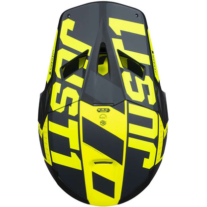 Capacete Just1 J22F Falcon Titanium Black/Fluo Yellow