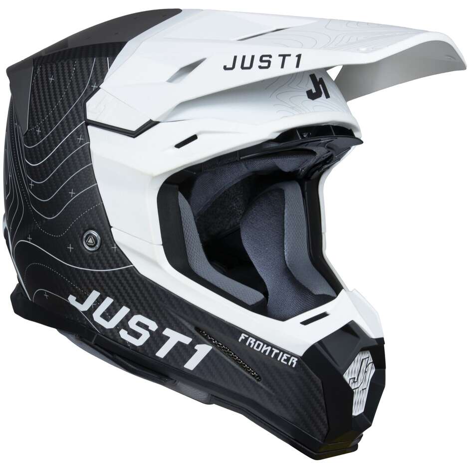 Capacete Just1 J22 Frontier Black/White Carbon