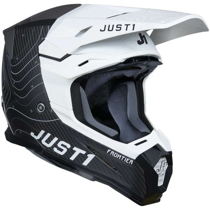 Capacete Just1 J22 Frontier Black/White Carbon