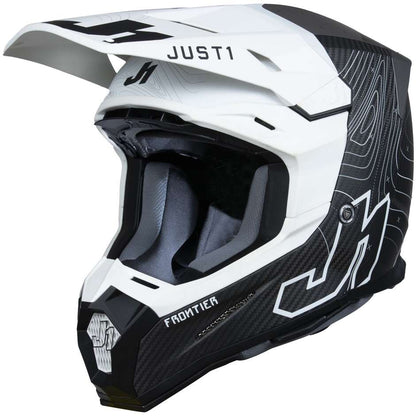 Capacete Just1 J22 Frontier Black/White Carbon