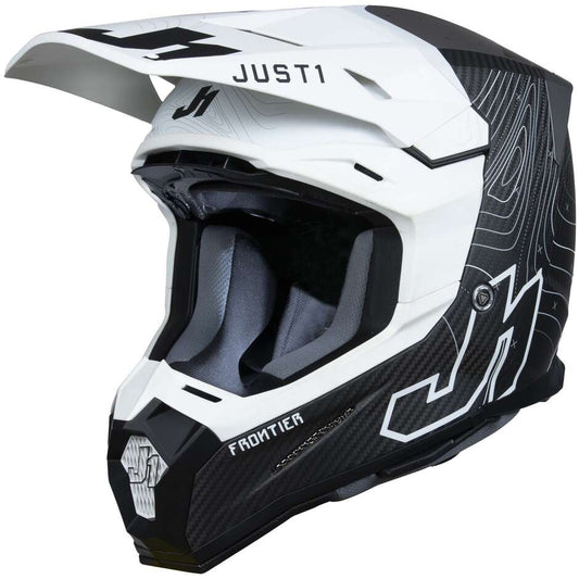 Capacete Just1 J22 Frontier Black/White Carbon