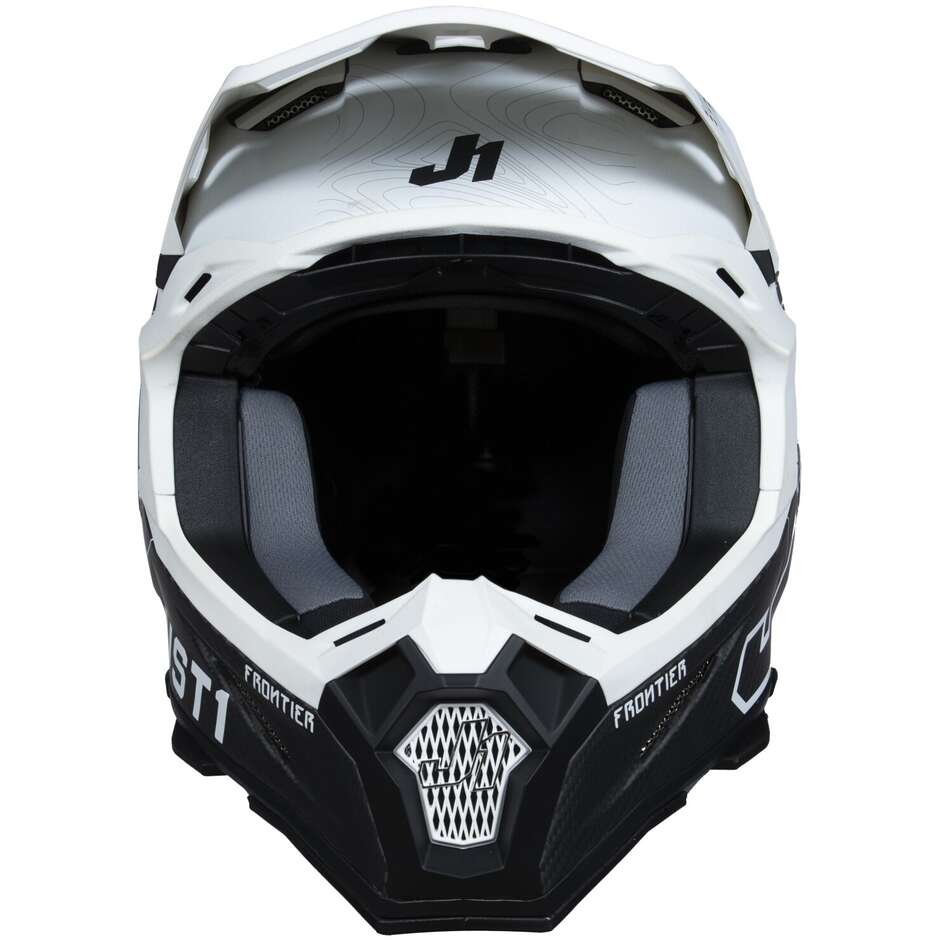 Capacete Just1 J22 Frontier Black/White Carbon