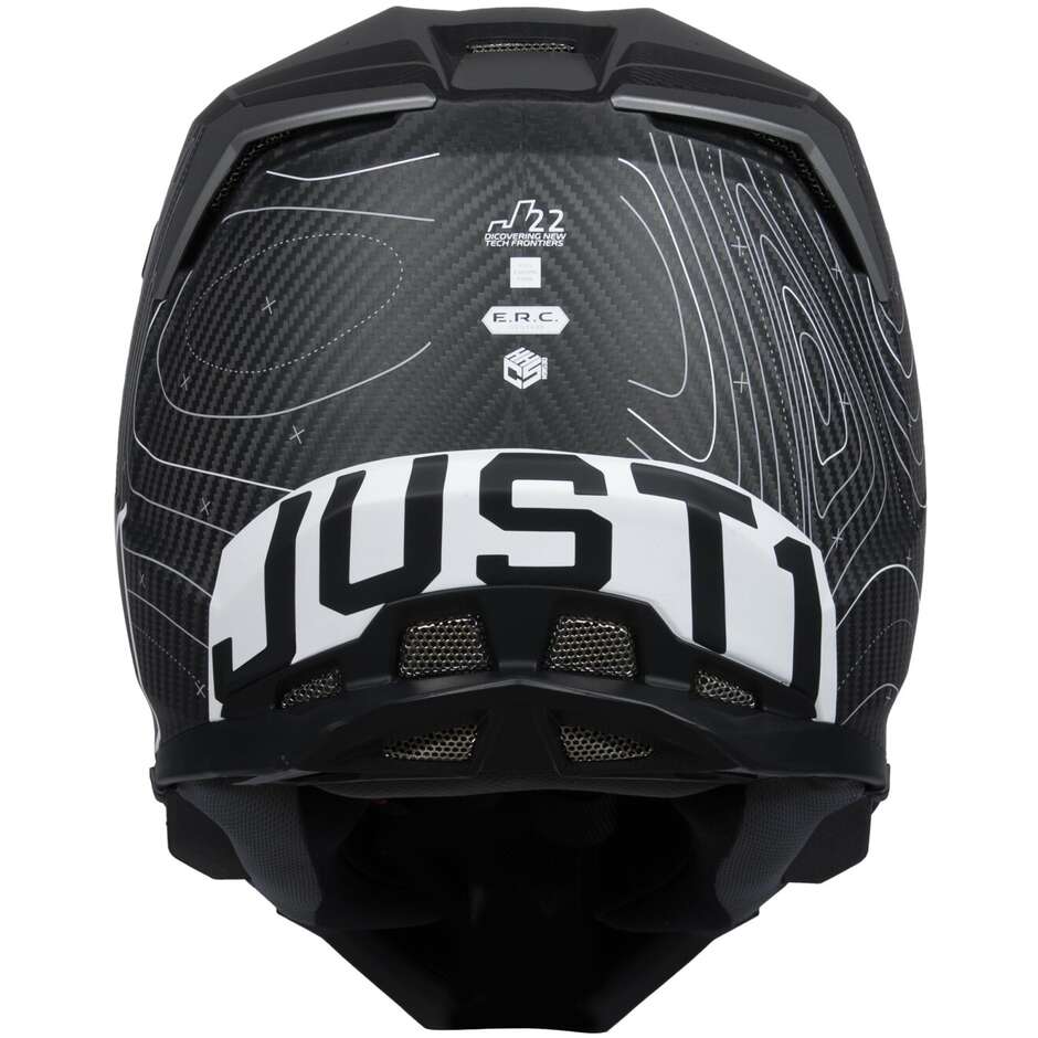 Capacete Just1 J22 Frontier Black/White Carbon